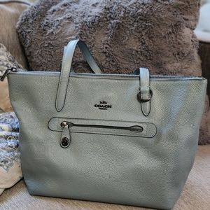 Coach Taylor tote in Spa Blue